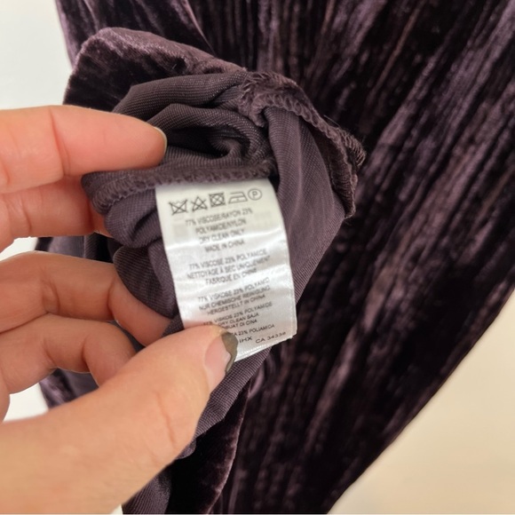 French Connection Theresa Mini Dress Crushed Velvet Purple Haze Size 6 N… - Picture 9 of 12